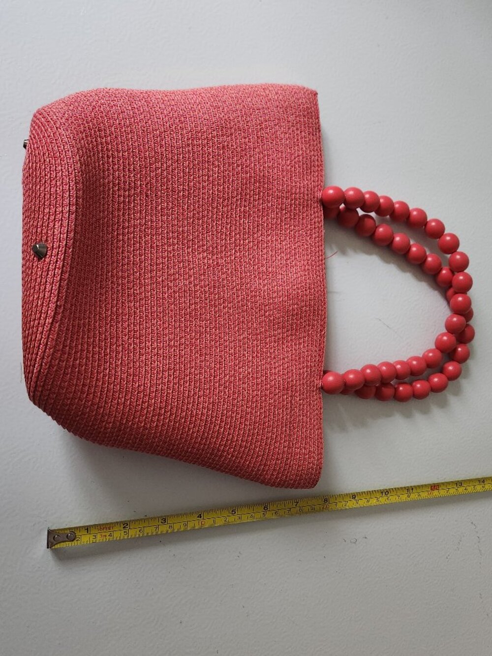 Talbots - Coral Woven Tote Bag - Picture 3 of 5